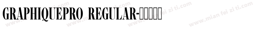 GraphiquePro Regular字体转换